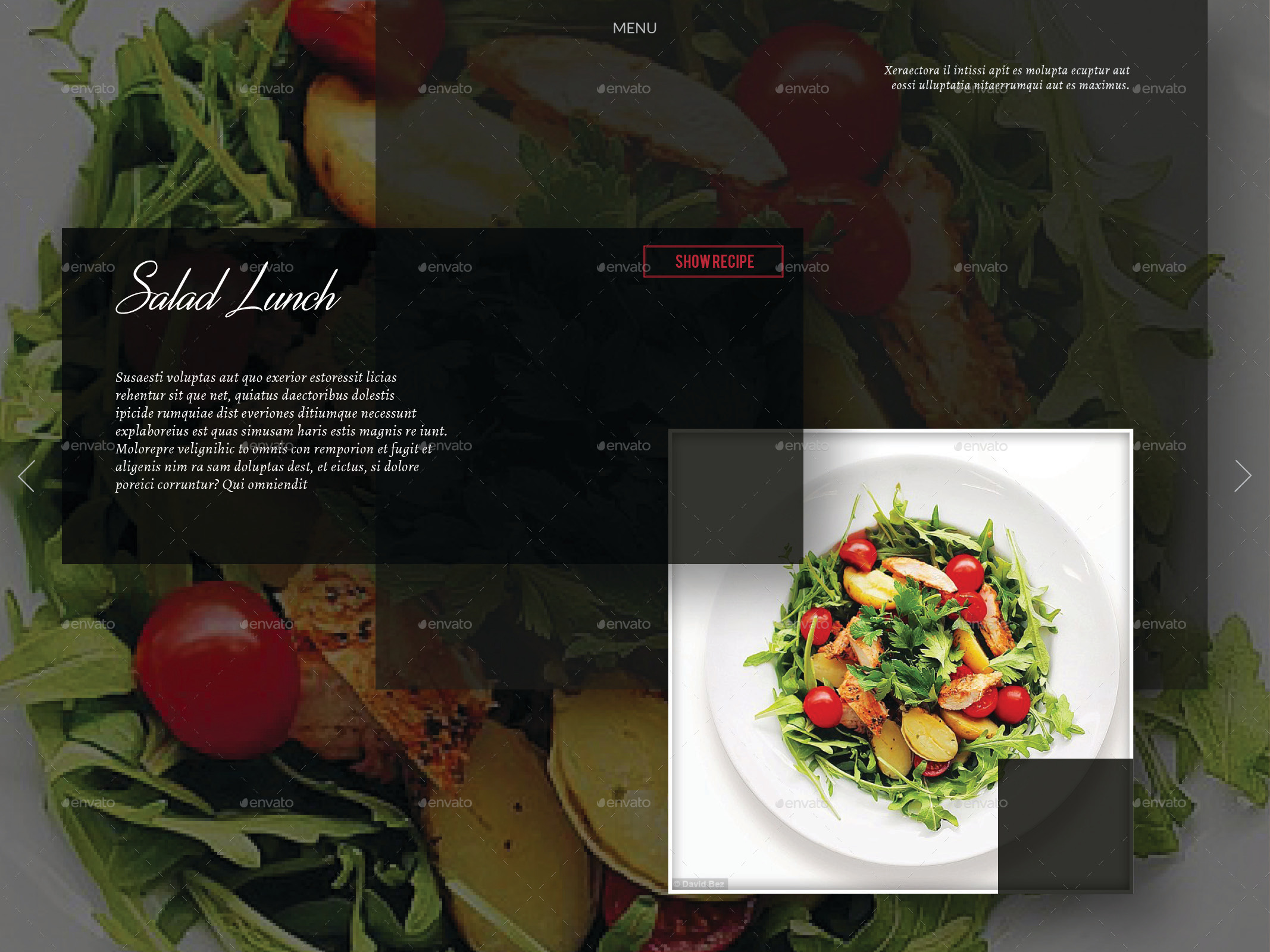 Interactive CookBook or Restaurant Menu by Milos83 GraphicRiver